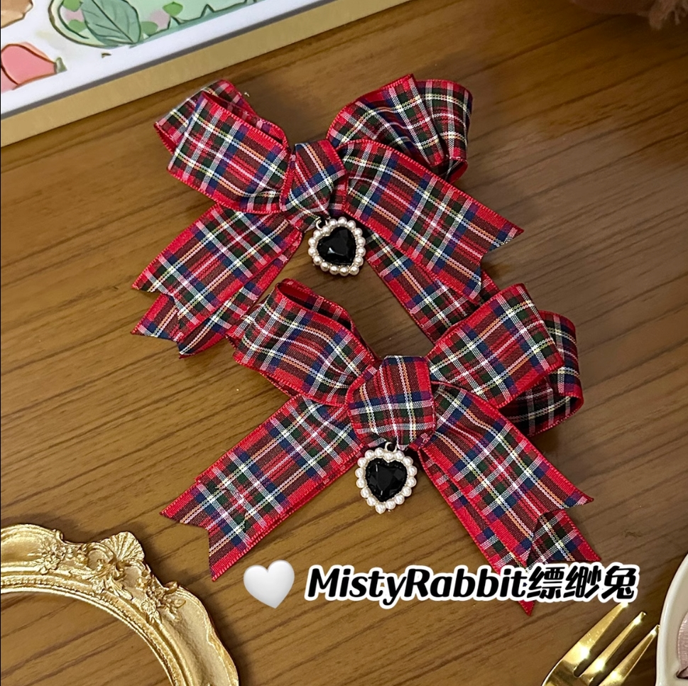 Buy For Me Collections number 20-Red tartan ribbon  