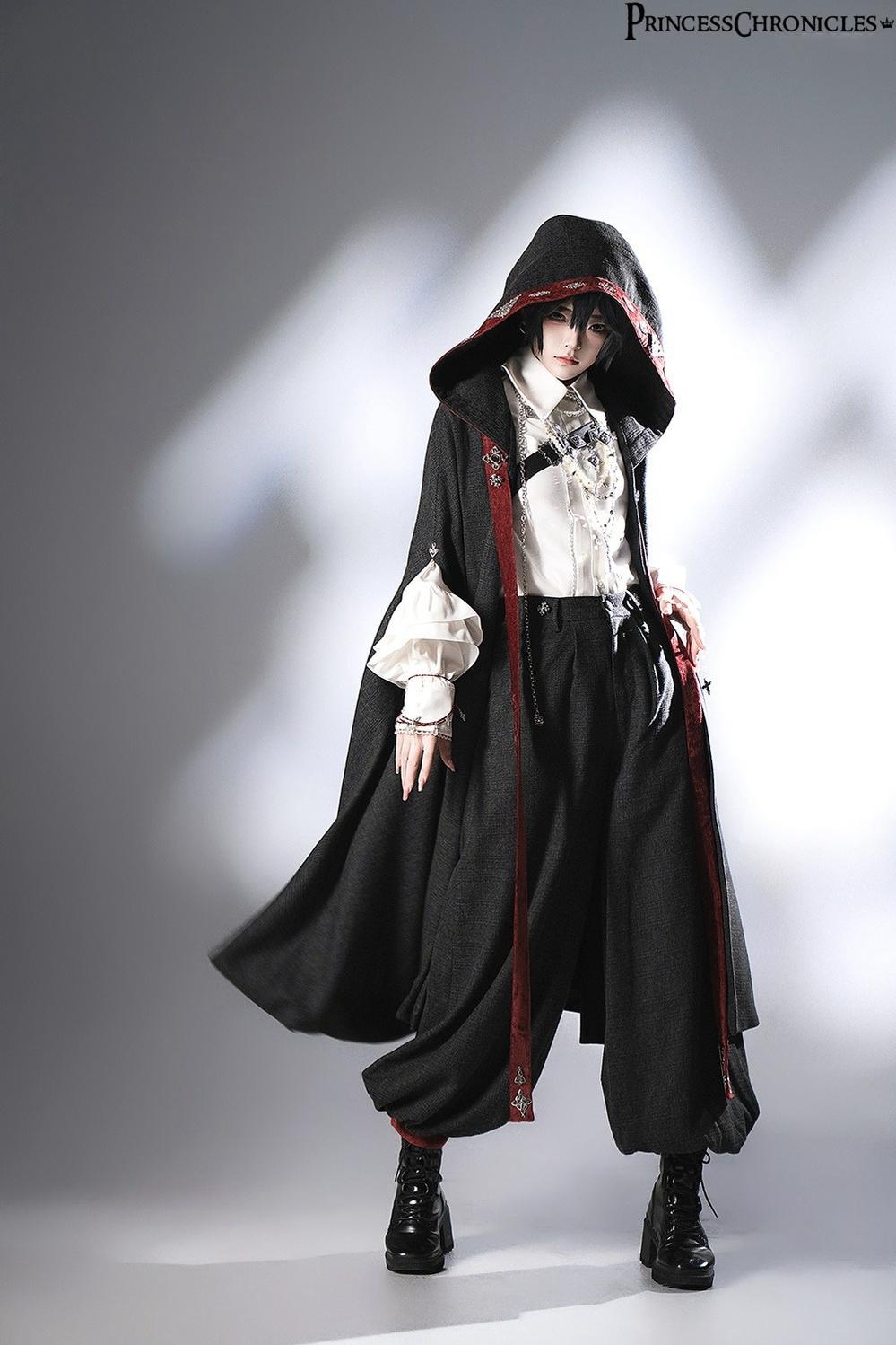 Princess Chronicles~Divine Covenant~Retro Ouji Lolita Pants Suit Male Lolita Long Cape 41968:720906