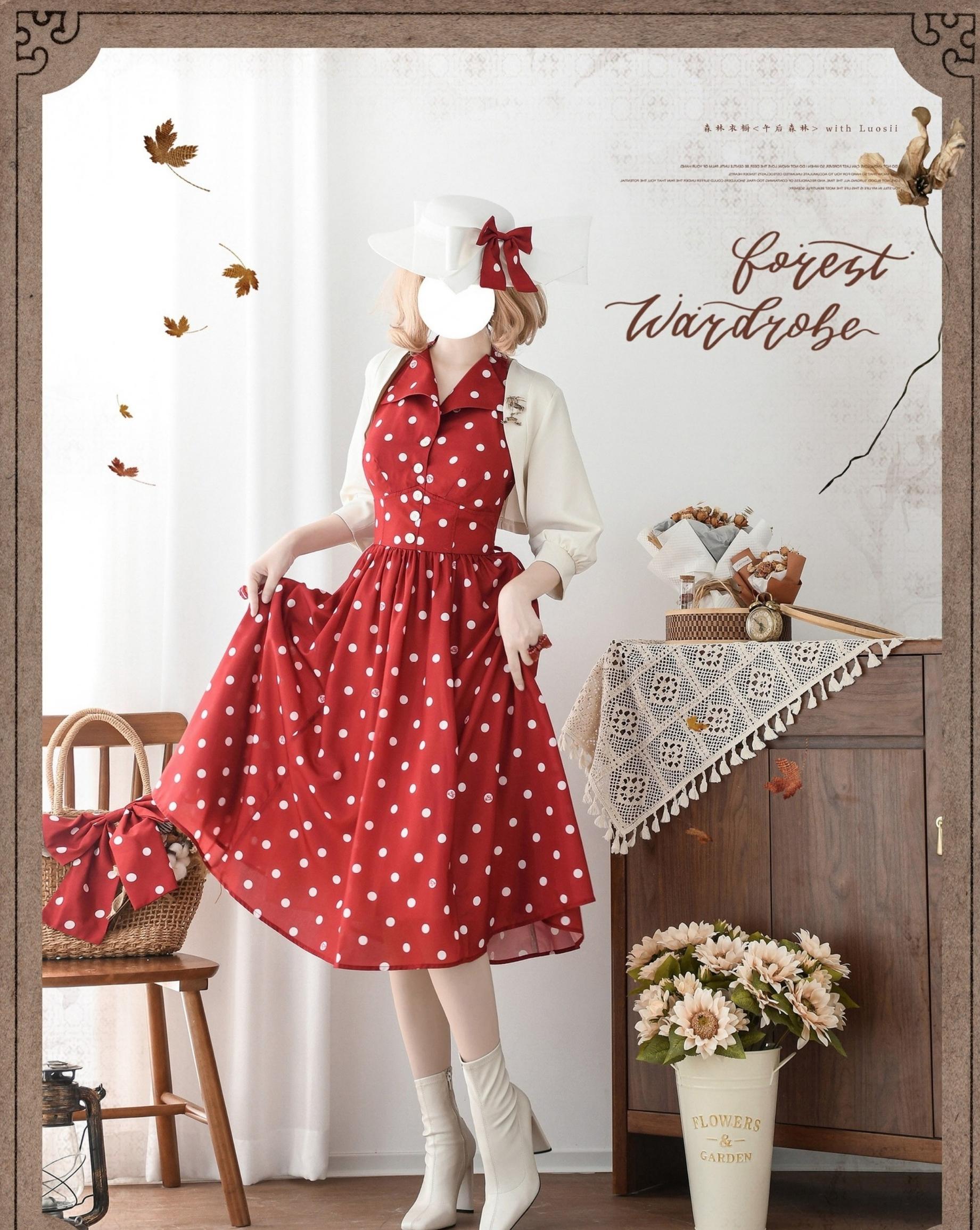 Forest Wardrobe - Afternoon Forest - Vintage Lolita Bolero for Summer Days