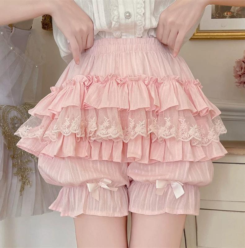 Sweet Lolita Cotton Bloomers, Ruffles and Bows 45184:839102