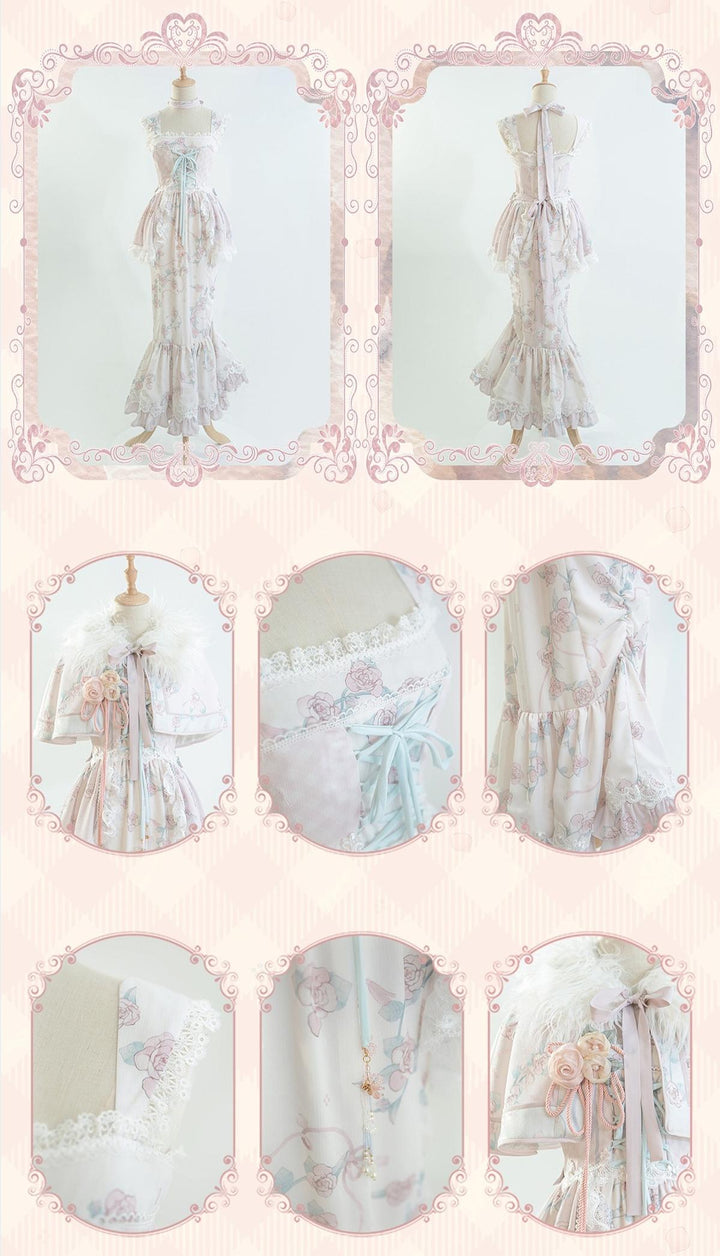 Bramble Rose~Exquisite Luo Shen~Qi Lolita OP Dress Chinese Style Lolita JSK 41402:694206