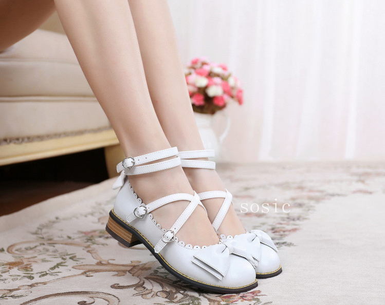 Sosic~Sweet Lolita Low Heel Shoes Multicolors   