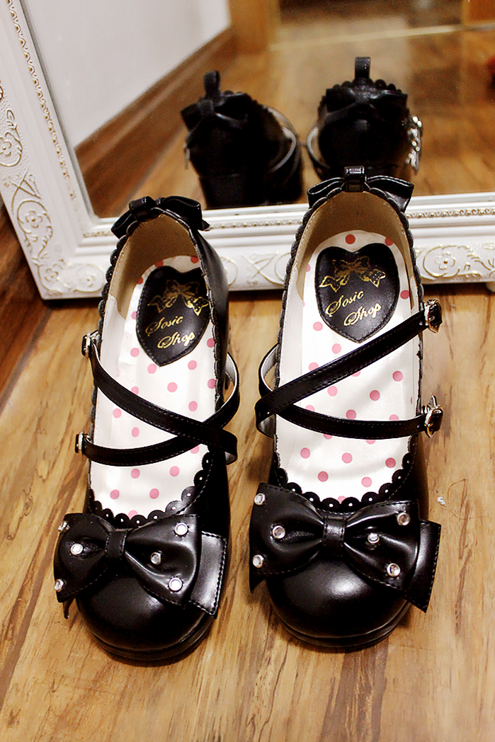 Sosic~Sweet Lolita High Heel Handmade Shoes   