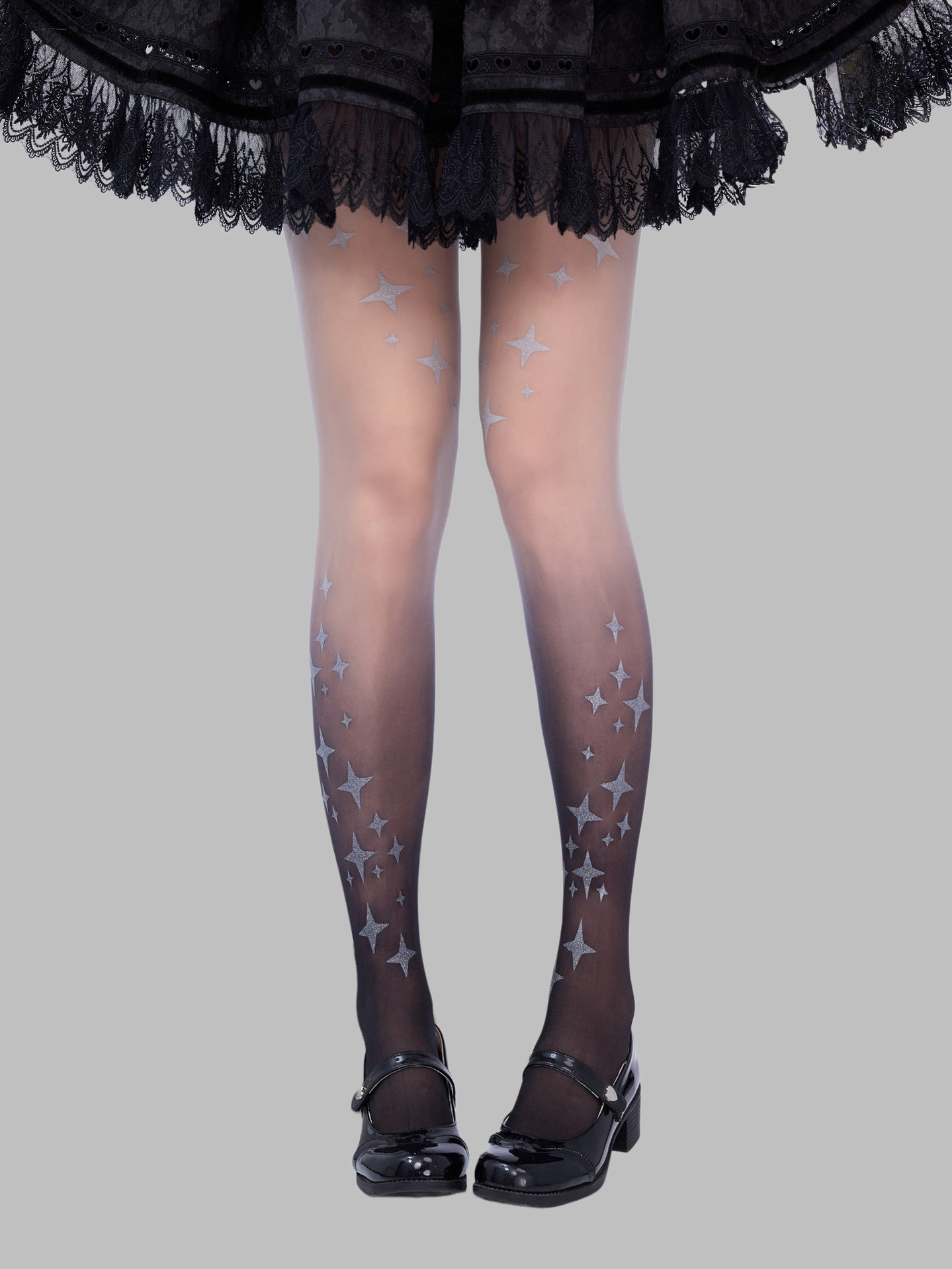 Printed Gothic Lolita Pantyhose, Gradient Color 45175:838201