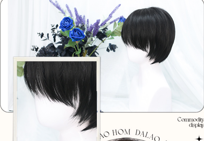 Dalao Home~Hua Yue~Ultra Short Ouji Lolita Wig   