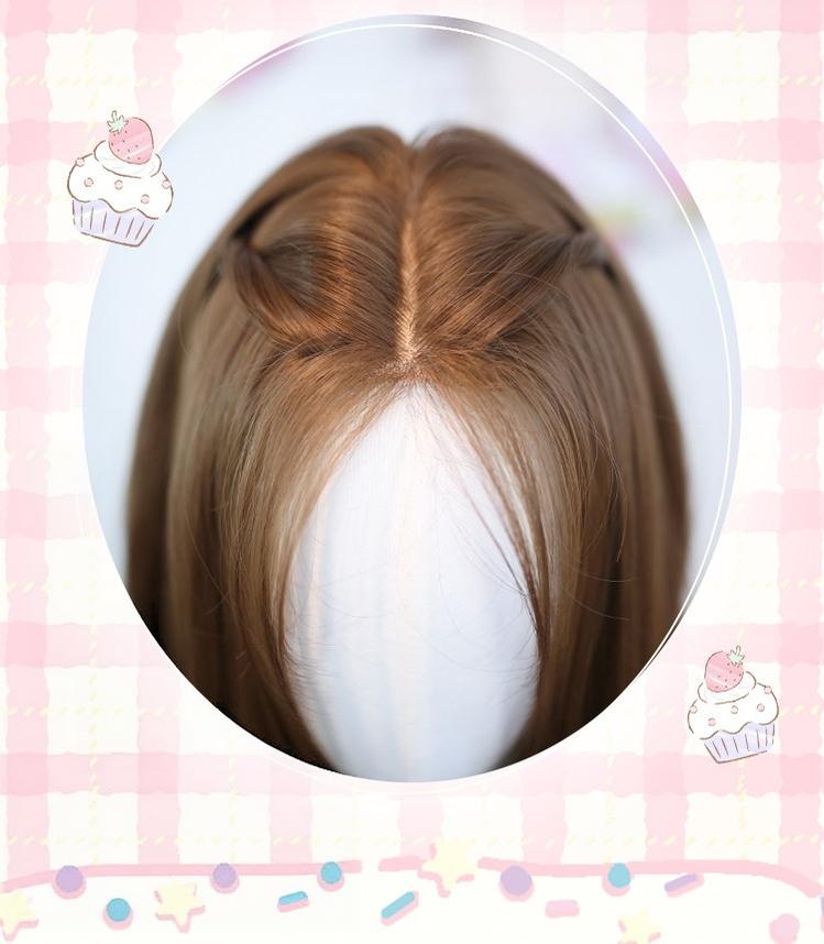 Warm Brown Daily Lolita Long Curly Wig 45888:866552
