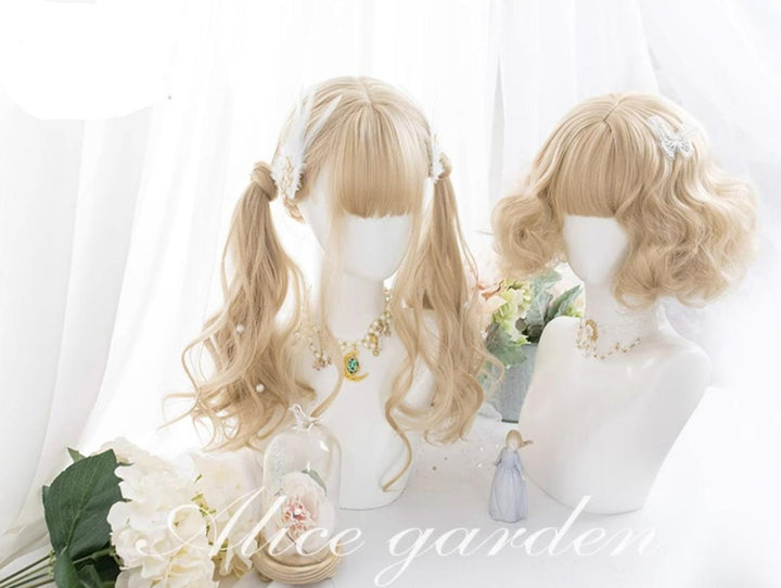 Alicegarden~Kawaii Casual Lolita Blonde Curly Wig   