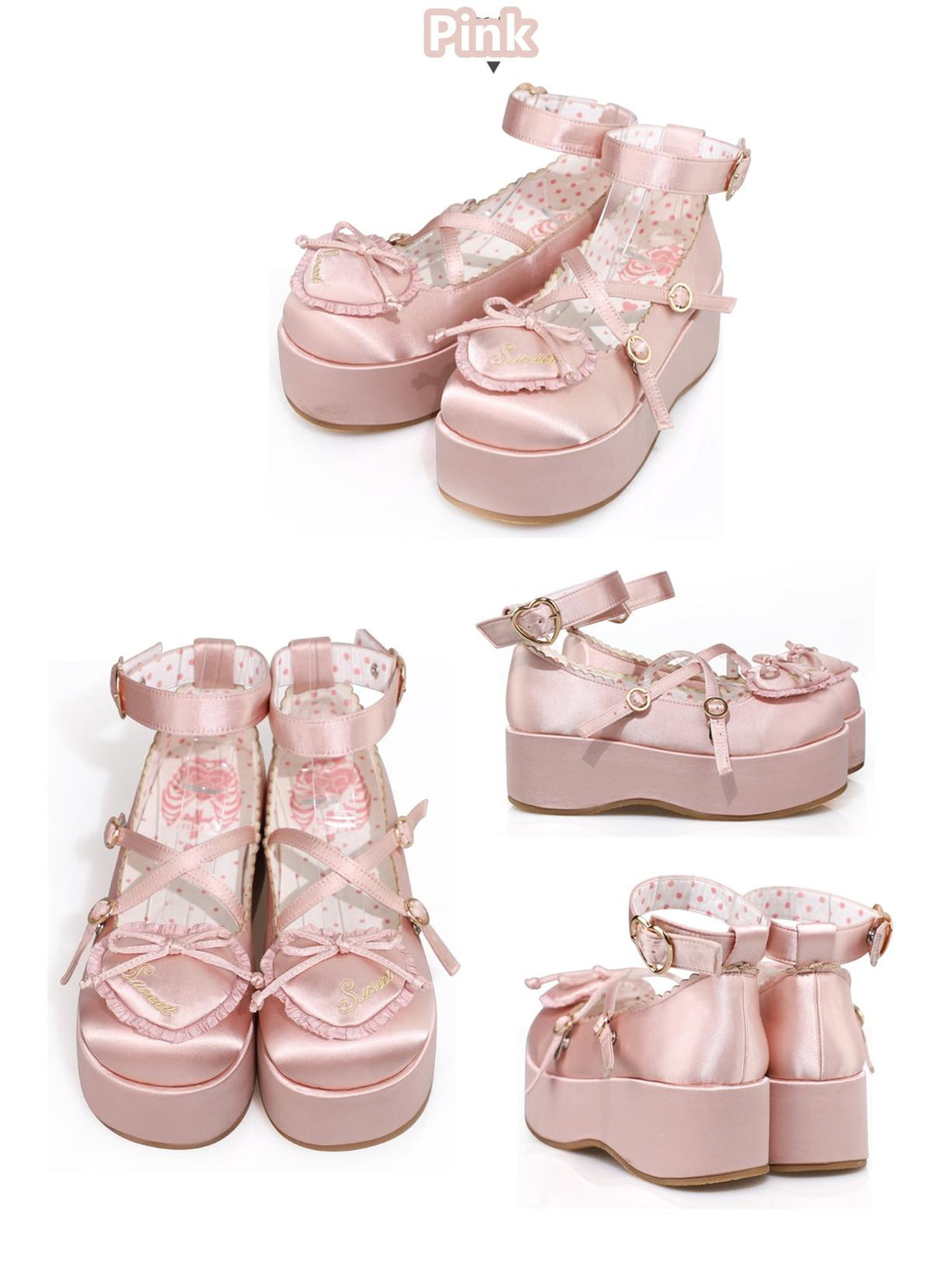 MODO~Deep Sleep Dream~Kawaii Lolita Shoes Muffin Platform Round Toe   