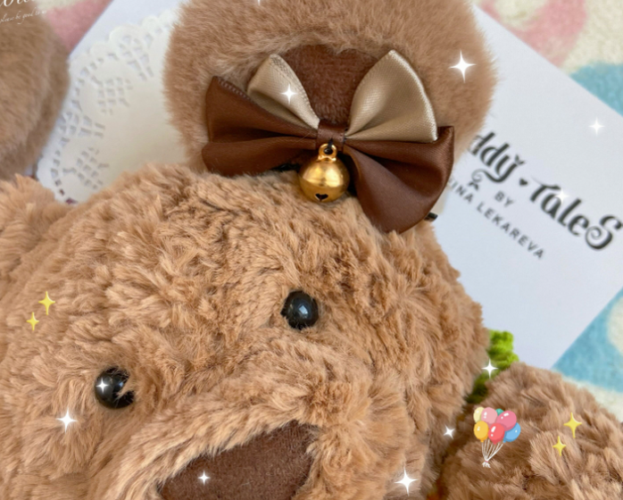 Bear Doll~Augustina~Kawaii Lolita Plush Bear Hair Accessory   