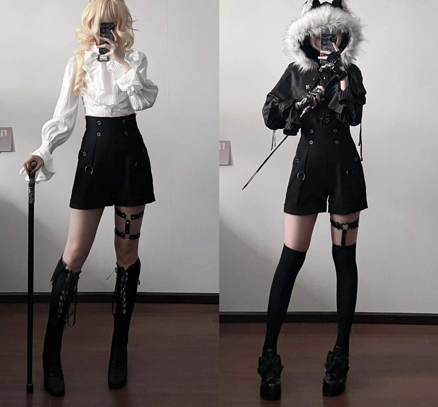 Gazing Galactic - Ouji Lolita Shorts Hight Waist Shorts
