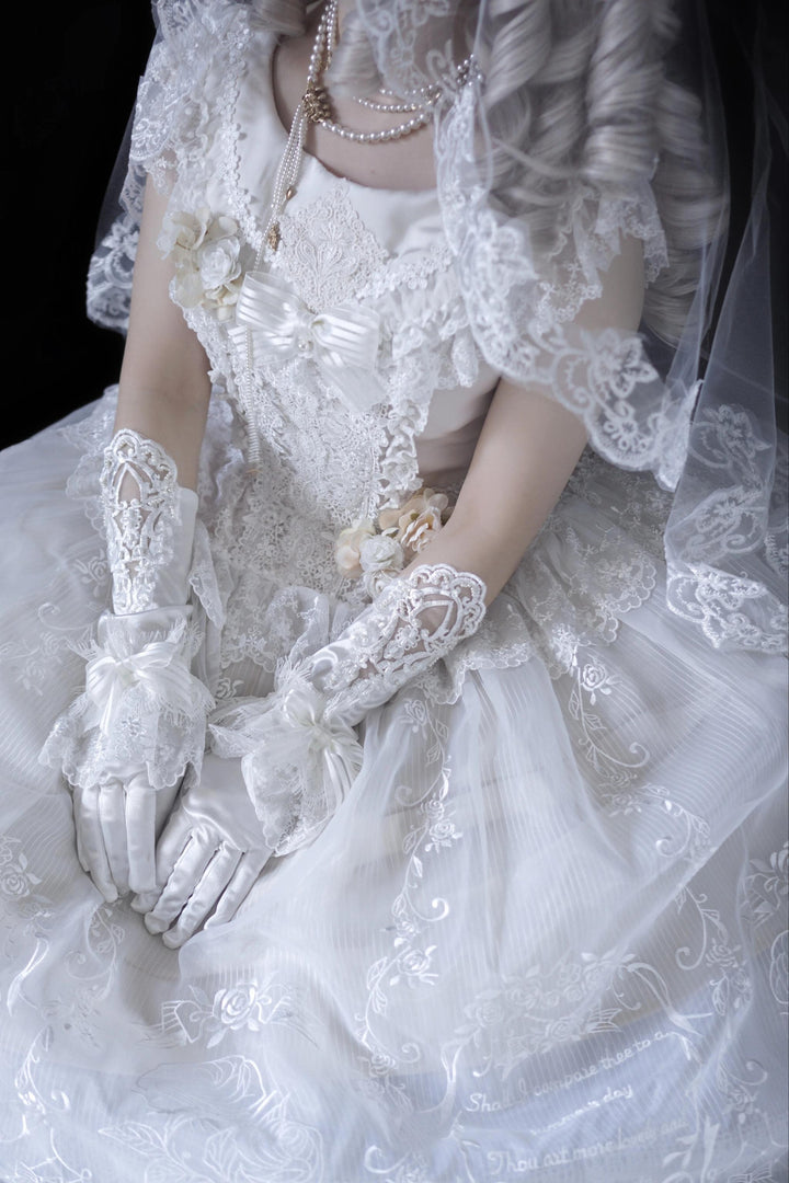 AuroraBorealis~Moonshadow~Gorgeous Wedding Lolita Dress Set Embroidered JSK SK and Bodice 41640:709246