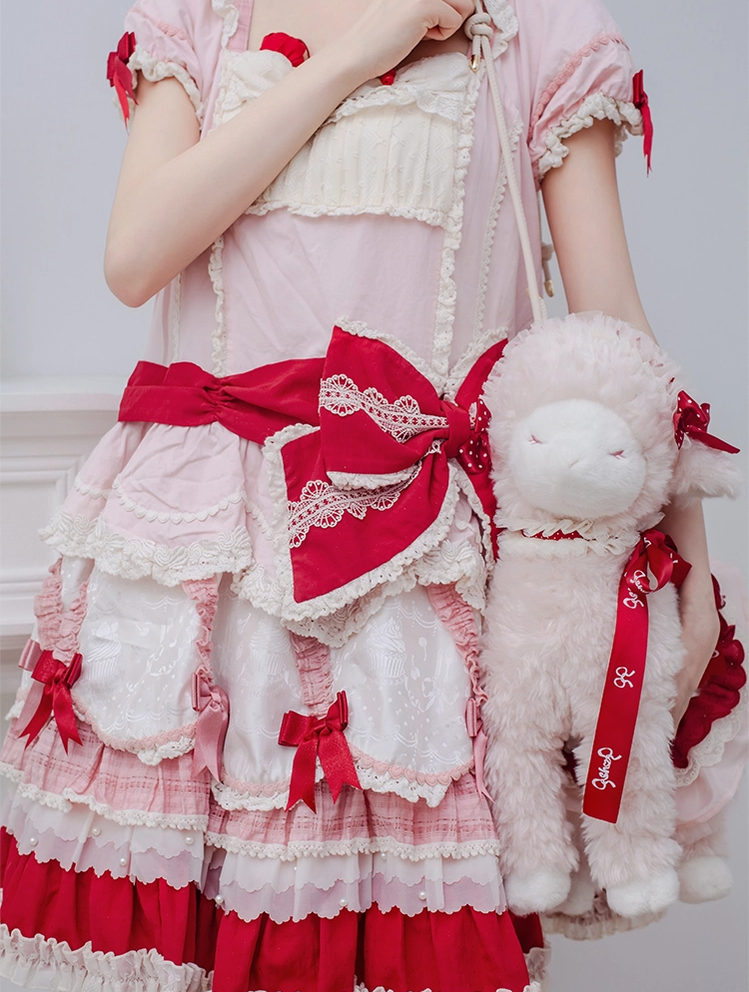 Sweet Lolita Lamb Plush Bag, Adjustable Bag Strap 45489:851435