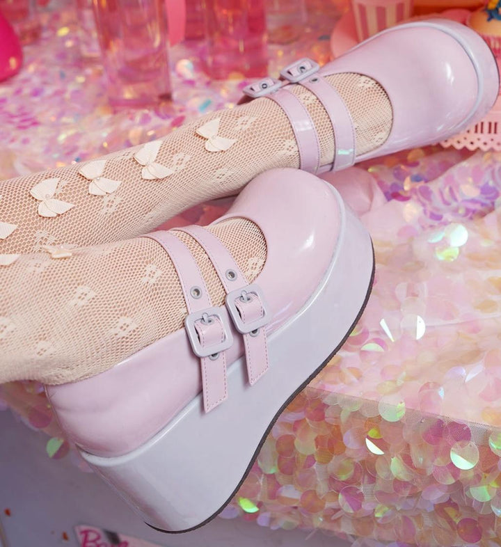 MODO~Sweet Lolita Platform Shoes Multiple Colors Elevated Shoes