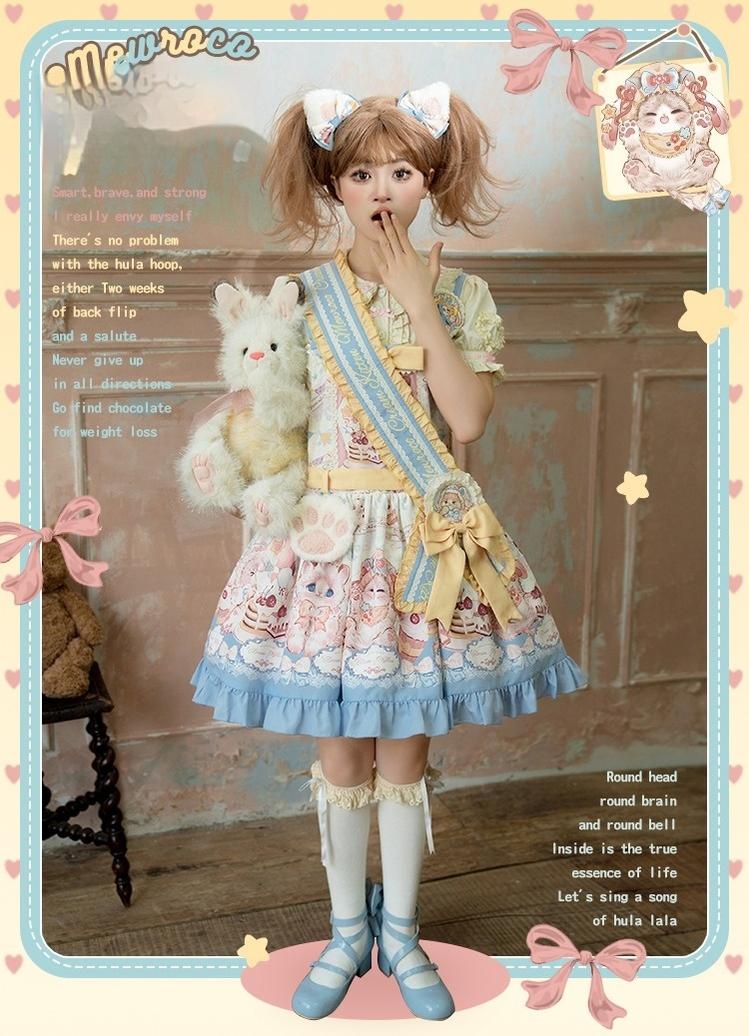 Mewroco~Sweet Lolita Salopette Daily Cute Lolita Dress   