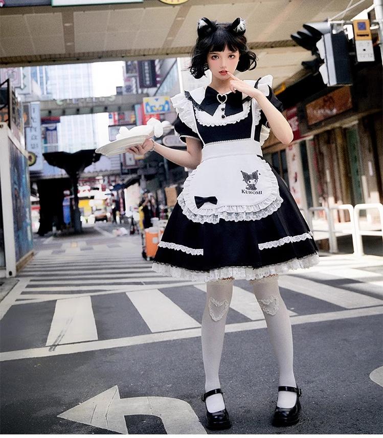 Confession Balloon~IP Collab Maid Lolita OP Dress   