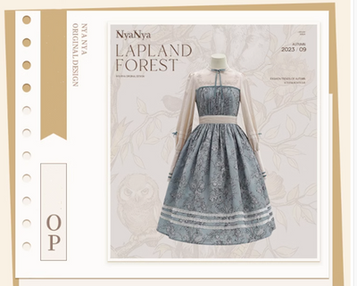 (Buyforme)NyaNya~ Lapland Forest~ Lolita Elegant Vintage Floral JSK OP Dress   