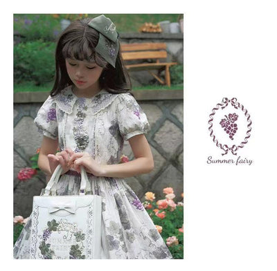 (BFM)Summer Fairy~Sweet Lolita OP Dress Daily Short Sleeve Shirt SK   