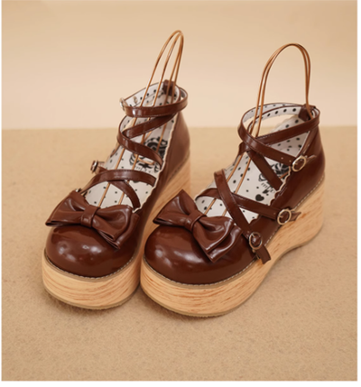 (Buyforme)MODO~Lolita Round-Toe Platform Multicolor Shoes   