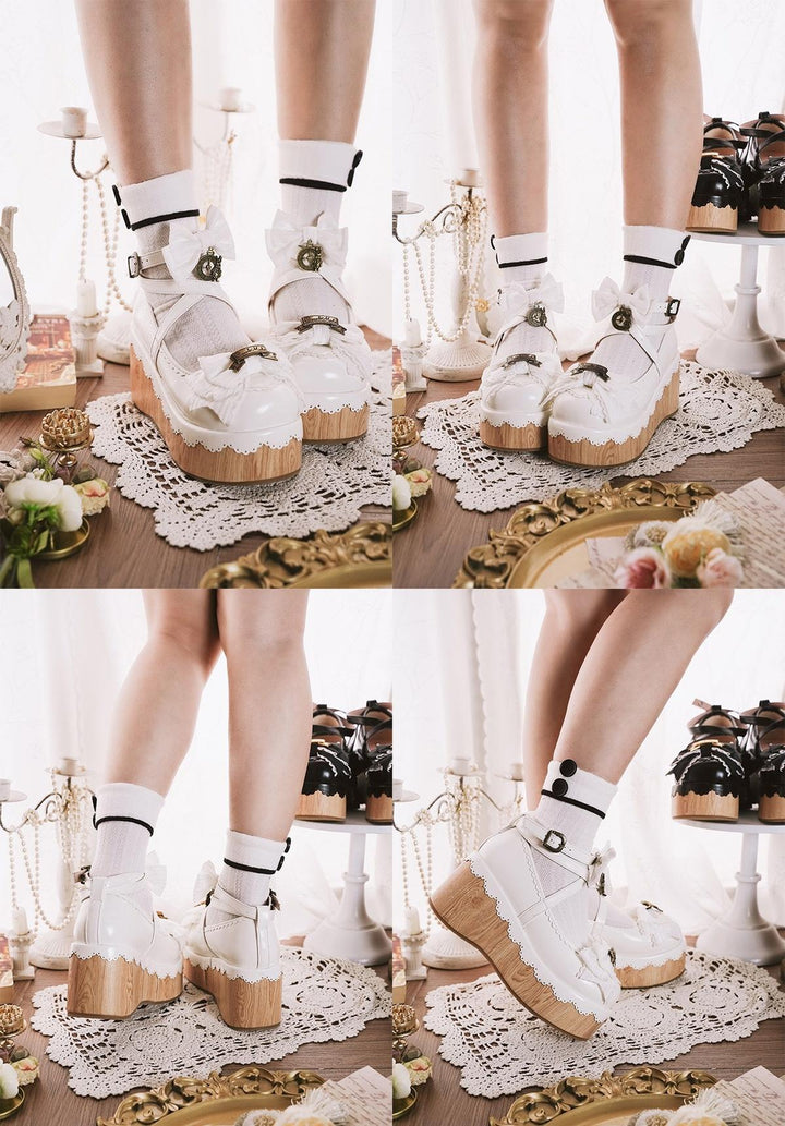 MODO~Hide and Seek~Kawaii Lolita Platform Shoes Thick Sole Shoes