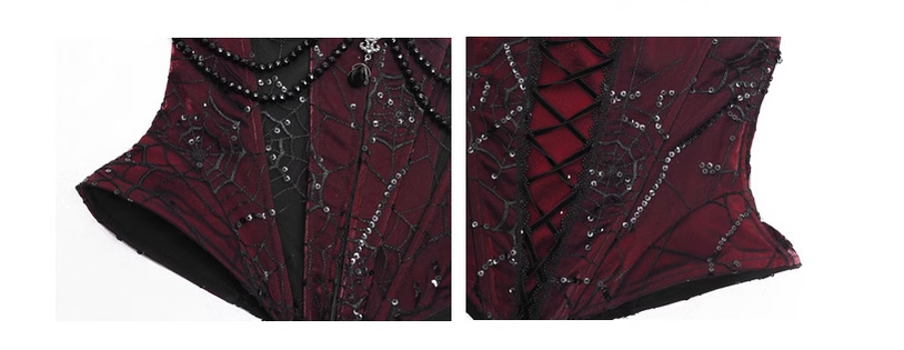 Blood Supply - Duchess - Velvet Gothic Lolita Dress, Corset & Skirt 34620:464534