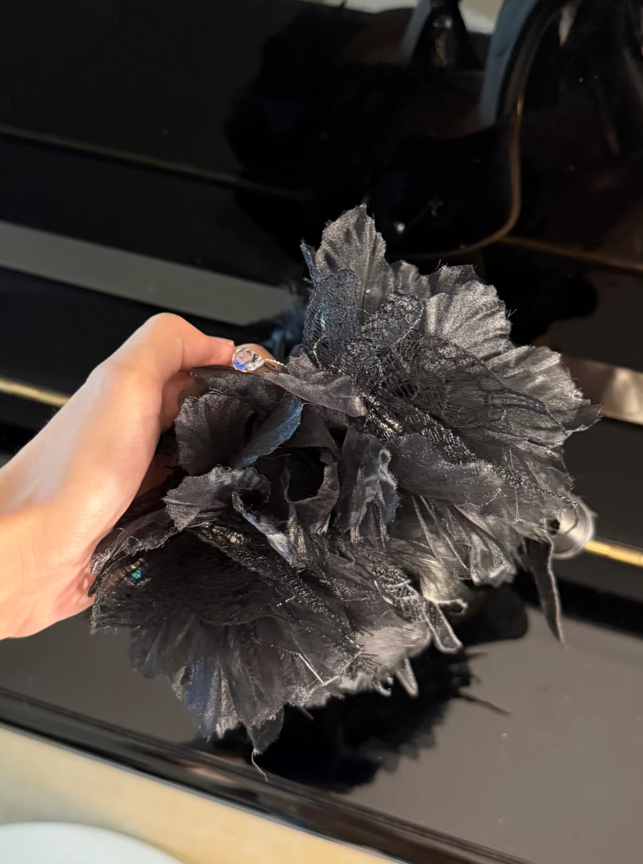 Feather Spirit - Classic Lolita Heel Shoes, Feather Decoration 44798:823032