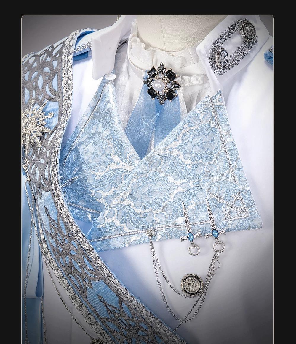 Canticle of Rites - Military Ouji Lolita Jacket & Shorts Set, Detachable Train 46053:873667