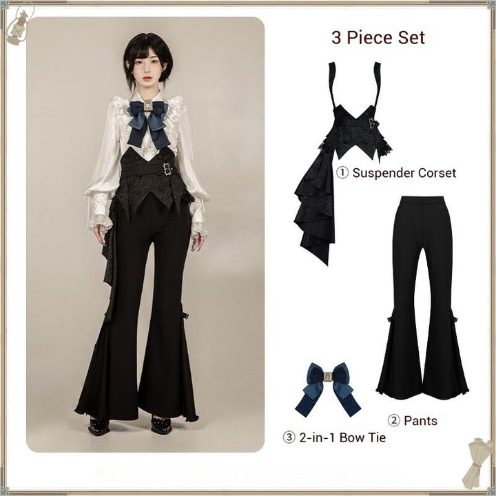 With PUJI~Hunter of Gold~Ouji Lolita Shorts/Pants Outfit Twins Set (L M S) 42926:762174