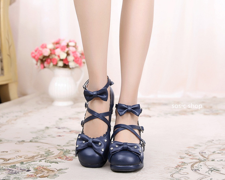 Sosic~Sweet Lolita High Heel Handmade Shoes   