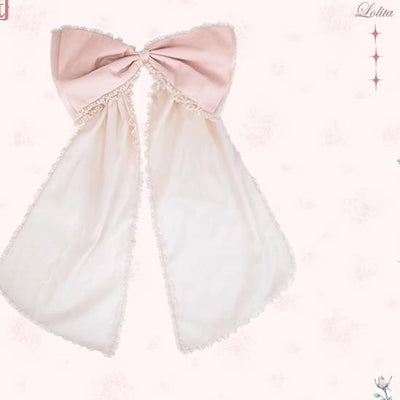 Flower and Pearl Box~Rose Garden~Elegant Lolita Pink Headdress trailing  