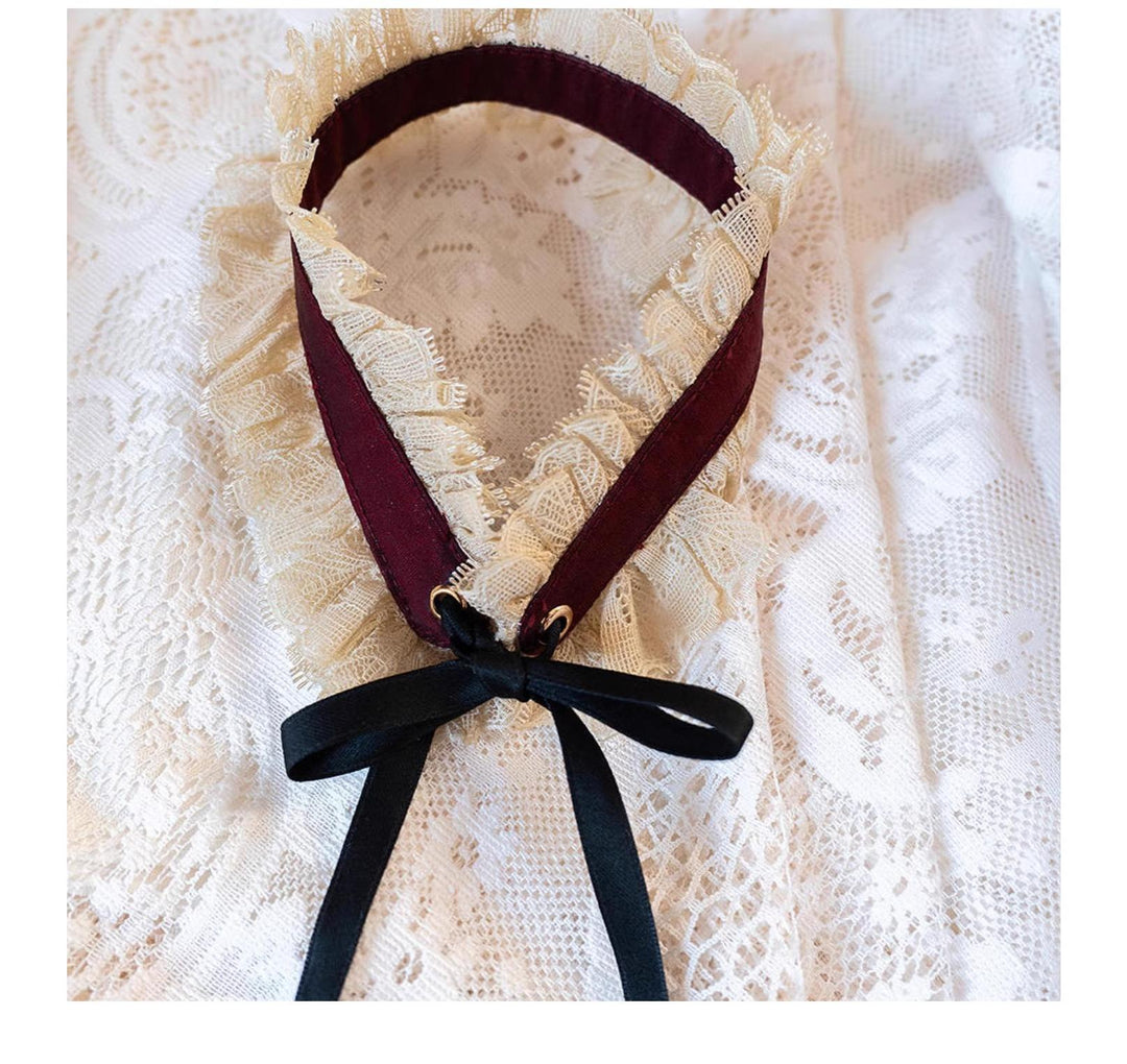 JS Lolita~Paris Holiday~Elegant Lolita Bonnet Choker Lolita Accessories(Not Sold Individually)   