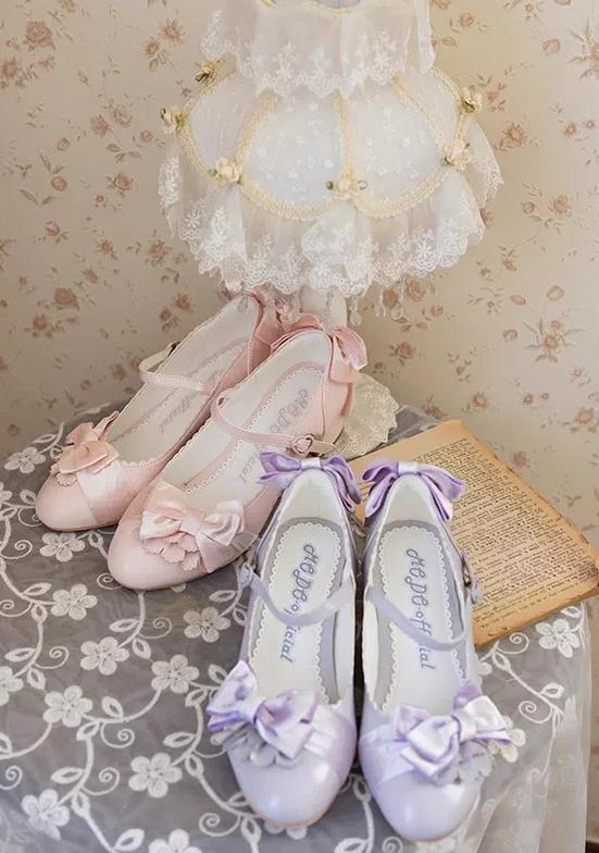 Doll's Ball - Classic Lolita Shoes, Mid Horseshoe Heel 44570:813693