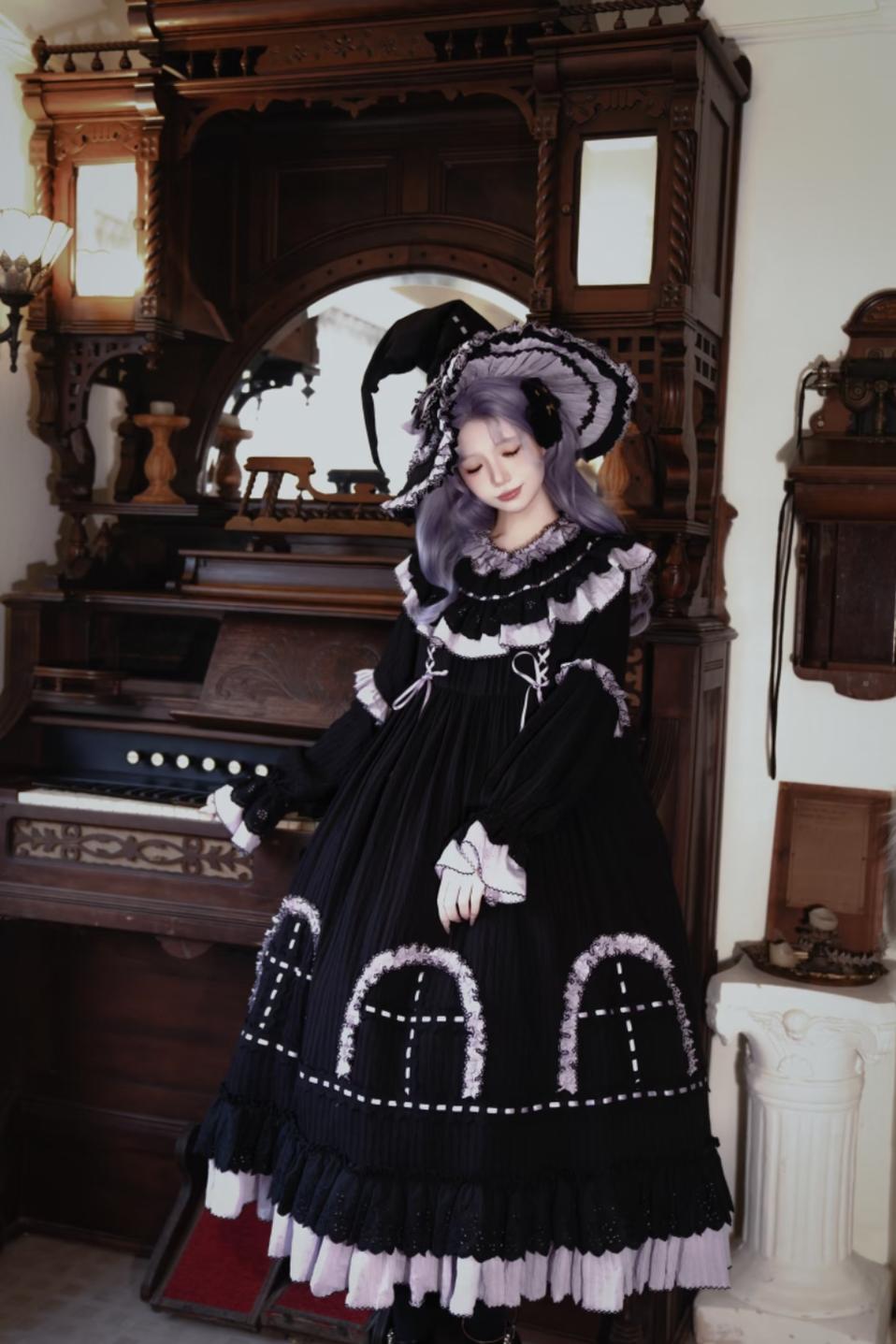 Sanshanjiu - Witch Lilith - Gothic Lolita Witch Hat, Rabbit Ear Hairband 44277:802044