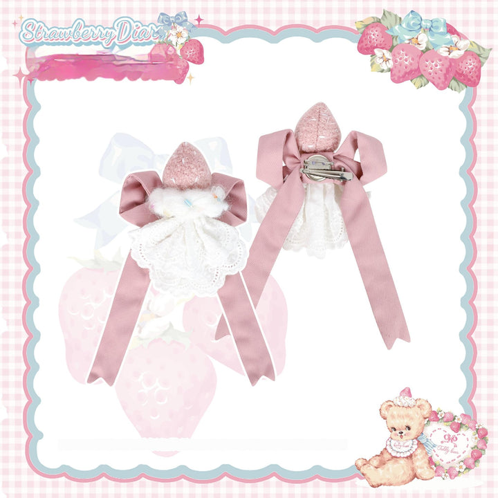 LittlePlum~Showa Strawberry Diary~Sweet Lolita Dress Outfit Printed Showa Era JSK Set (L M S XL) 41644:710368