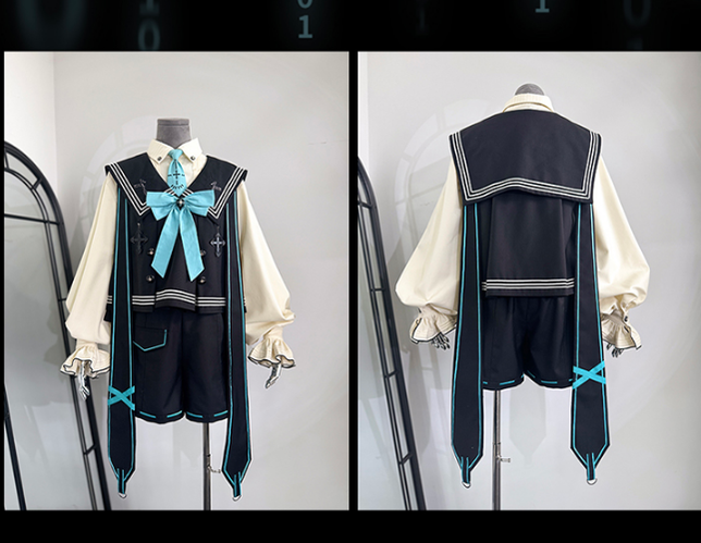 LizBird~Wizard's Guide~Ouji Lolita Suit Prince Lolita Shorts and Vest