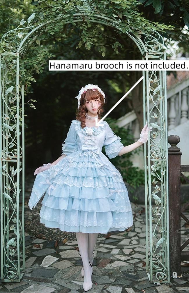 Dawn Wedding - Sweet Lolita OP Dress, Layered Hem