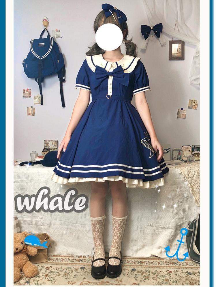 (BFM)Strawberry Witch~Summer Lolita Dress Sailor OP Daily Dress   