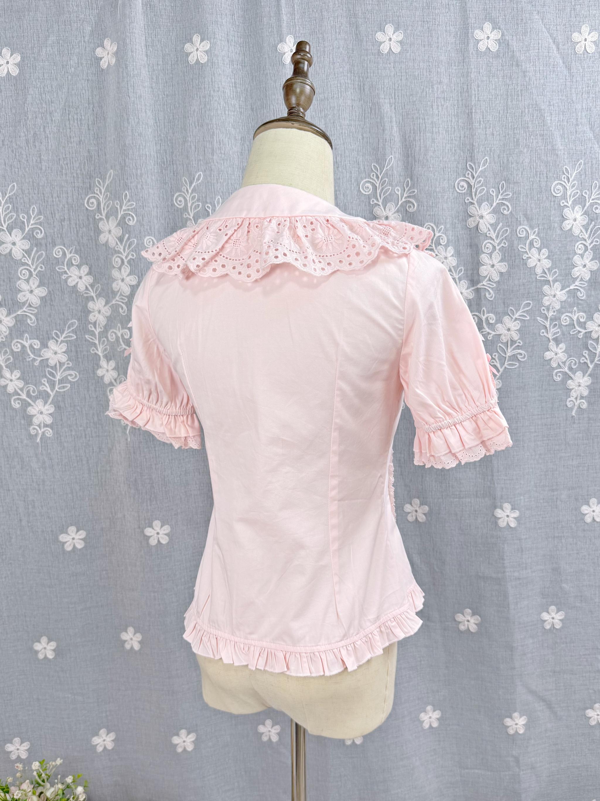 Sunflower - Sweet Lolita Peter Pan Collar Blouse, Cotton Fabric