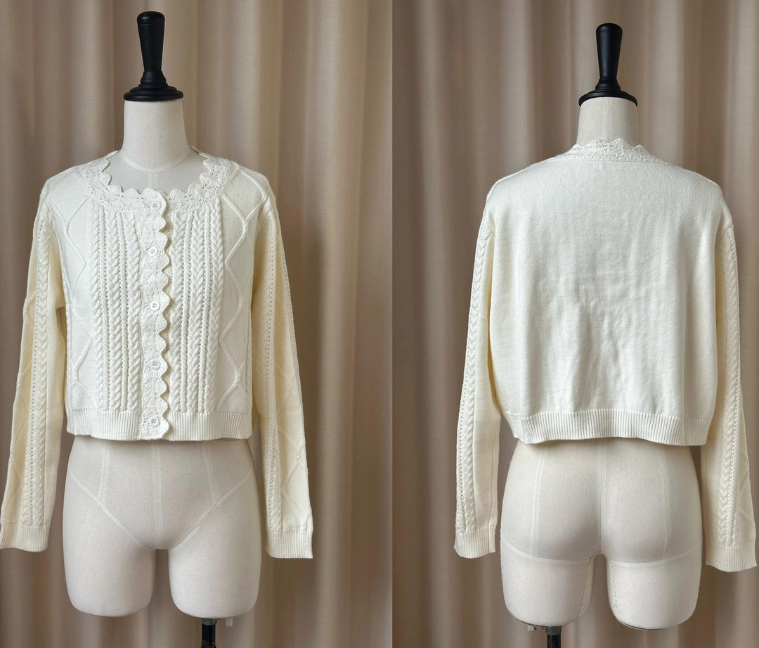 MIST~Soft Thought~Vintage Lolita Cardigan Short Knitting Sweater