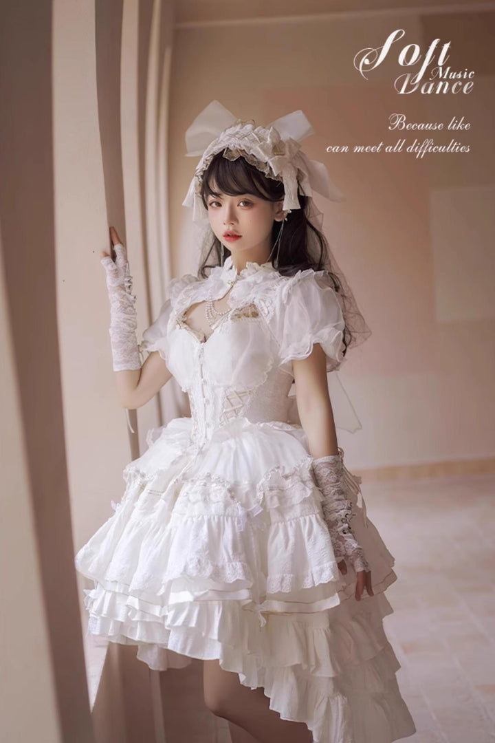 Honey Machine~Waltz~Sweet Lolita JSK Full Set Gothic Ballet Dress   