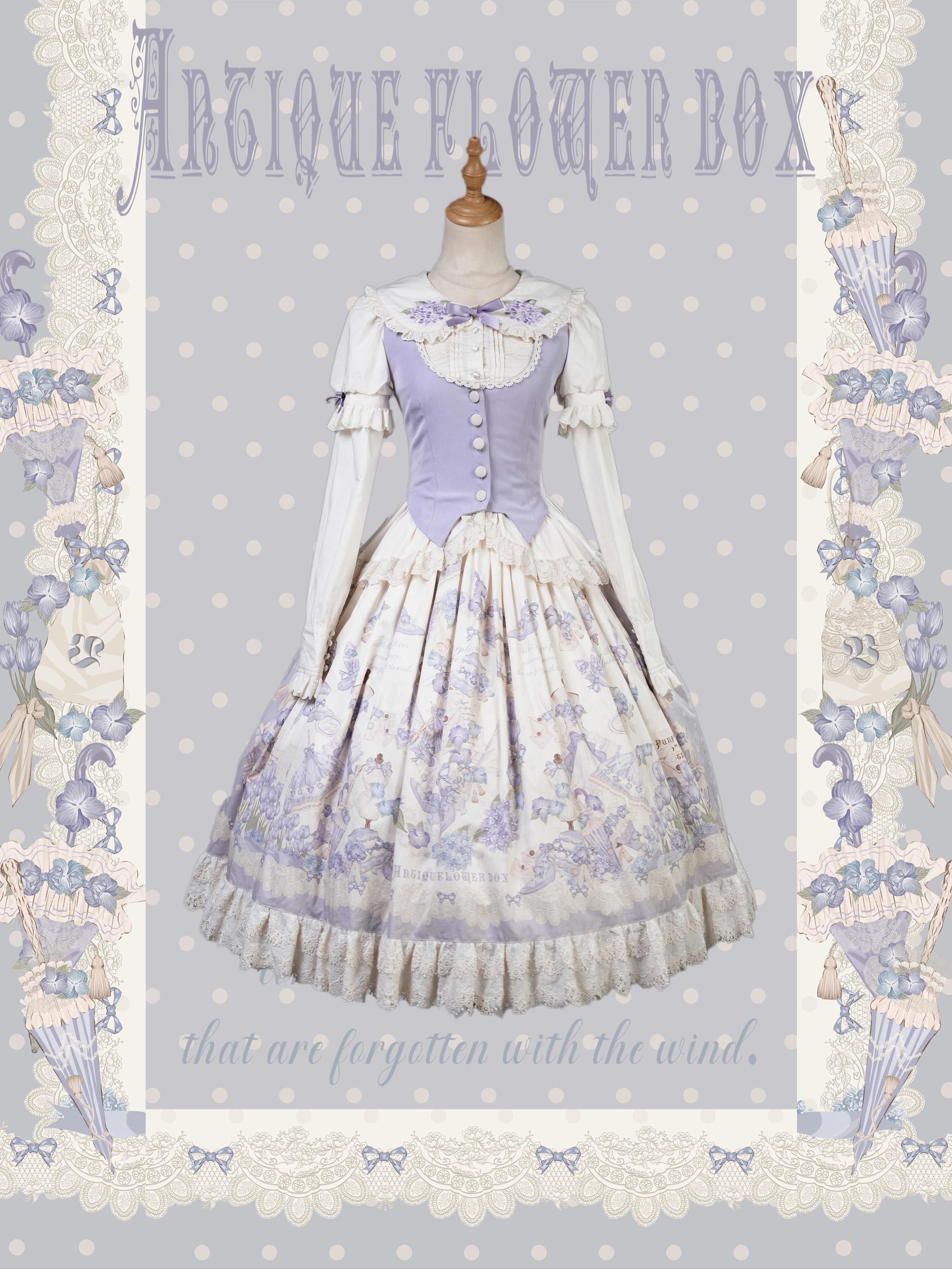 NanShengGe - Purple Memoirs - Plus Size Lolita Classic Dress Suit SK S