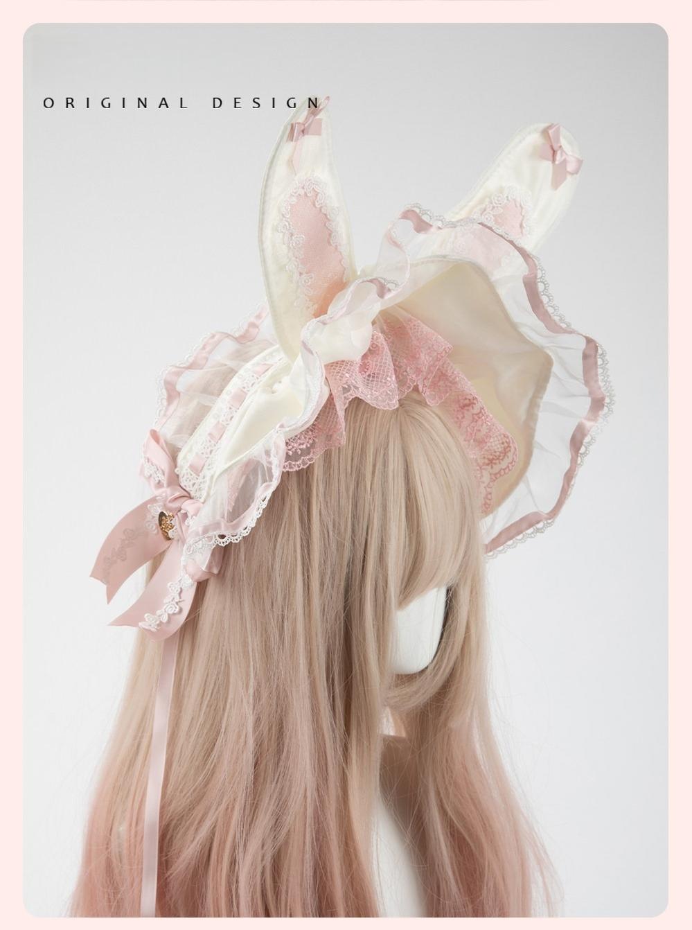 Sweet Lolita Headdress Set, Detachable Bunny Ears (BNT) 44457:809120