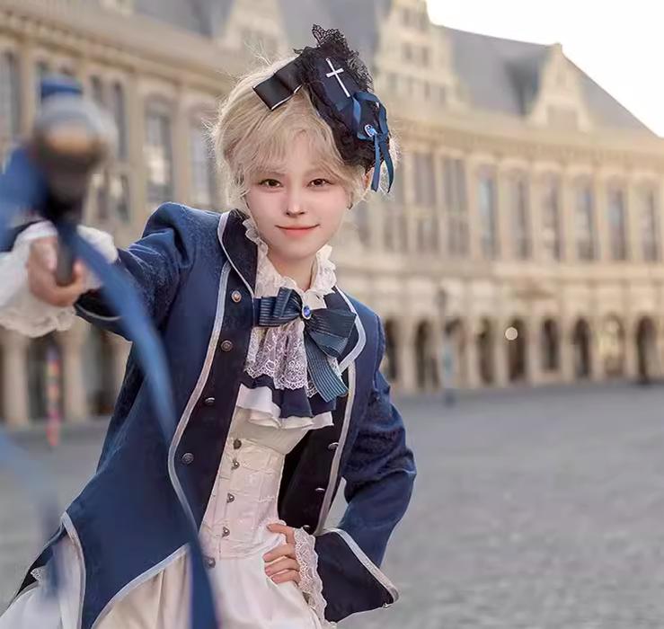 CastleToo - Coffin of Pilgrimage - Ouji Lolita Shirt Pants Suit Medieval European Prince Suit (L M S XL) 35586:496982