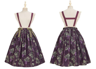 (BFM)Summer Fairy~Sweet Lolita OP Dress Daily Short Sleeve Shirt SK XS SK-purple 