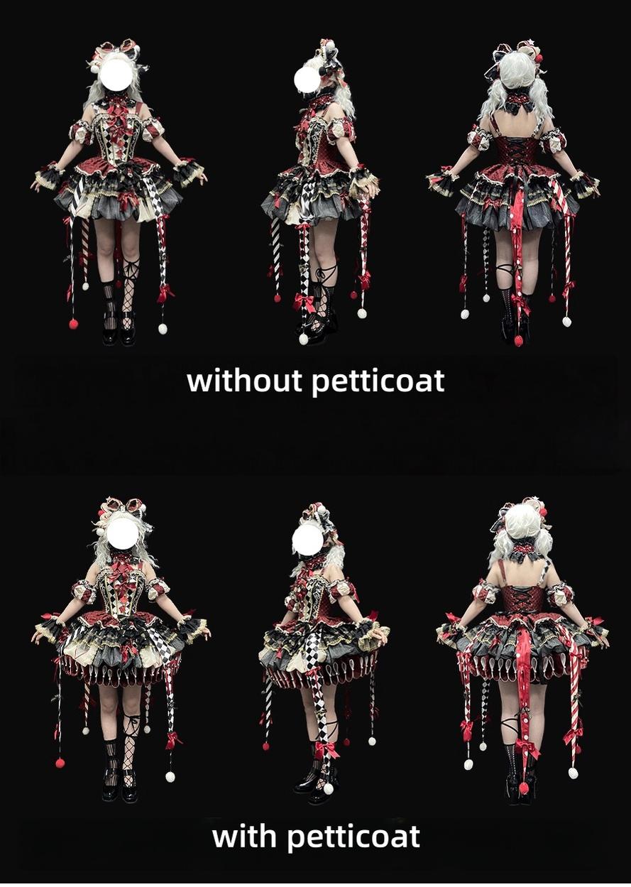 MieYe - Queen - Circus Inspired Lolita JSK Dress, Built-in Fishbone