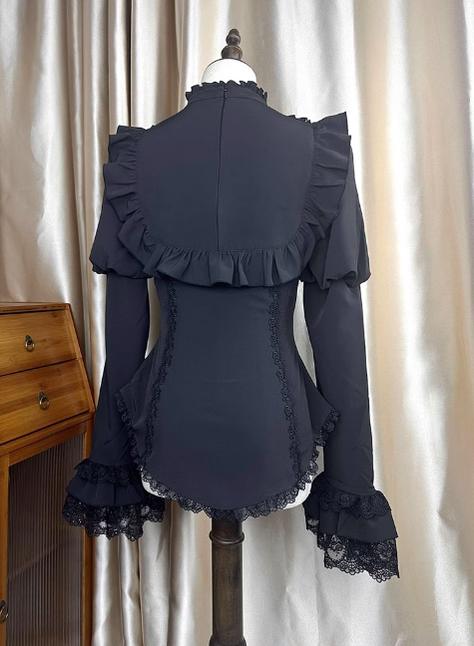 The Original Witch~Witch Returns~Gothic Lolita SK Set Fishbone Lace Corset Skirt Shirt   