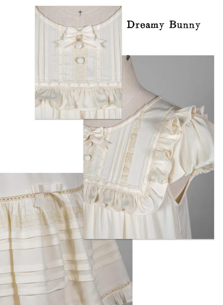 Kuroya~Dreamcatcher~Twin Lolita OP Set Bunny & Kitty Inspired Dress Suit 42987:761224