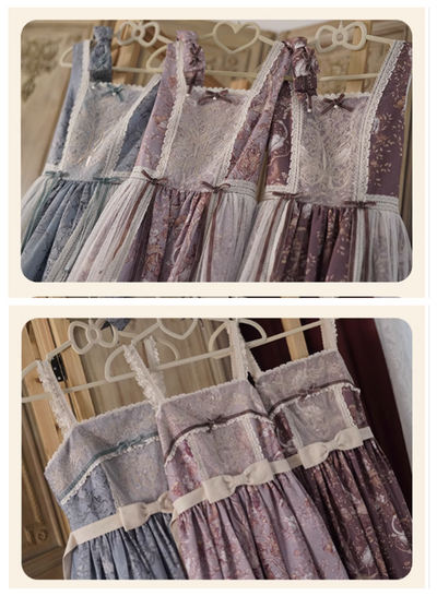 (Buyforme)NyaNya~ Lapland Forest~ Lolita Elegant Vintage Floral JSK OP Dress   