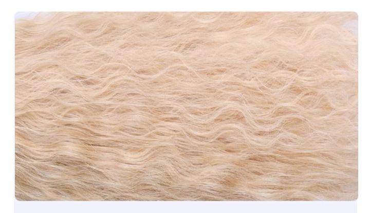 Sinwavy~Sweet Lolita Curly Wig Creamy Gold Bangs Wool Roll Wig   