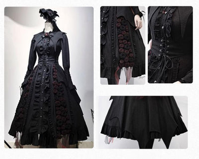 (BFM)Sweet Dreams~Vintage Gothic Rose Wedding Sweet Dream Lolita Dress   