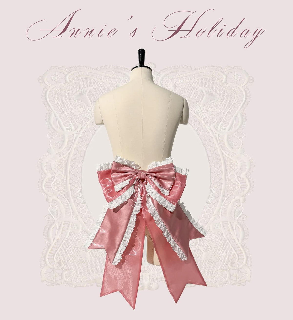 Sparkle Annie - Plus Size Sweet Lolita Top & SK Set, Cream Pink Pinstripe 45943:869352